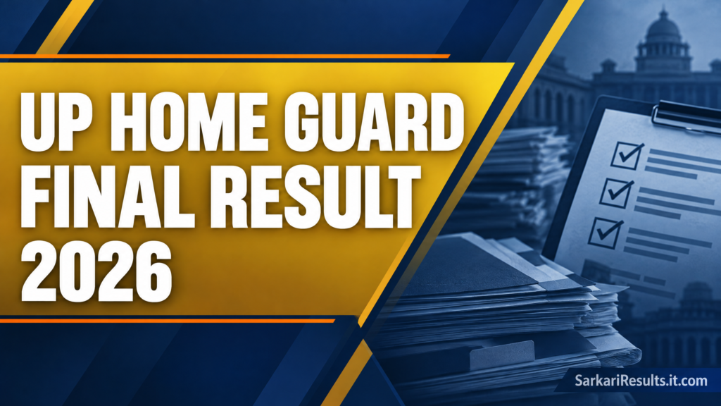 UP Home Guard Final Result 2026 featured graphic with result notice theme